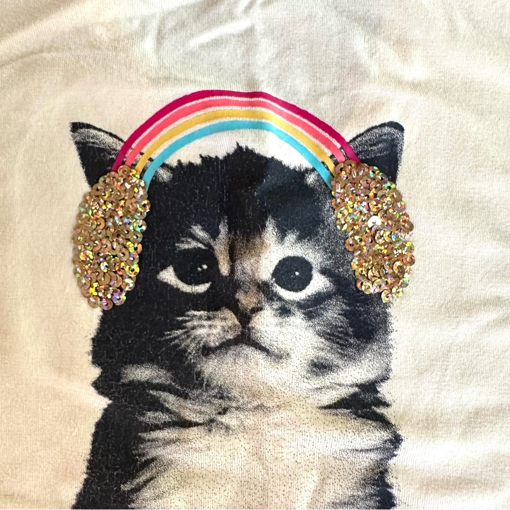 Old Navy Girls Cat Tie-Front Tank Size Large NWOT